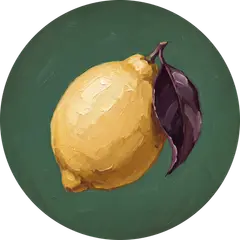 App-Icon von FrameZest: eine gemalte Zitrone